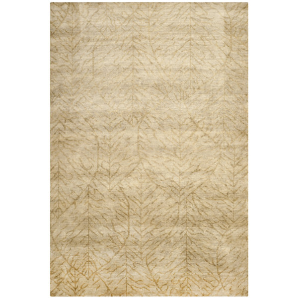 Martha Stewart Rugs Martha Stewart Foliage Hand Knotted Wool Solid